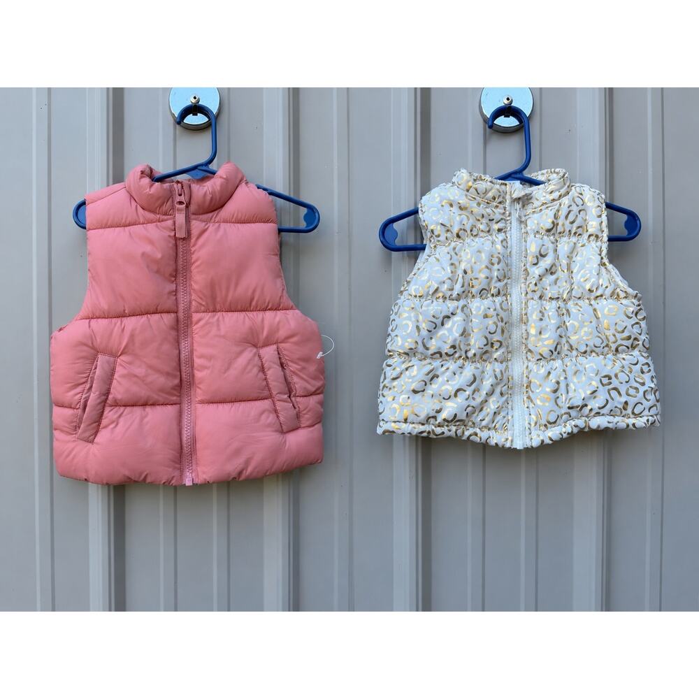 Wonder Nation Health Tex Bundle Of 2 Puffer Vests Size 18 Months